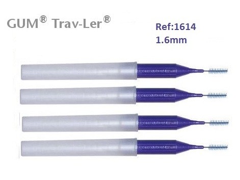 Gum Cepillo Interdental Trav-ler 1614. 1.6mm Cónico 4 unidades. Gum Cepillo Interdental Trav-ler 1614. 1.6mm Cónico 4 unidades.
