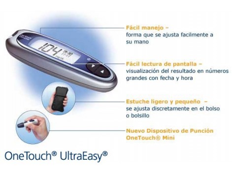Medidor de glucosa OneTouch Ultraeasy LifeScan - FARMACIA Medidor de glucosa OneTouch Ultraeasy LifeScan - FARMACIA