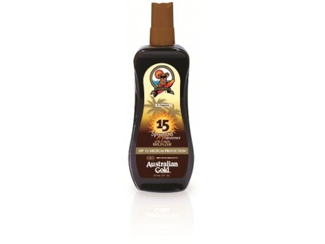 Australian Gold Bronzer Gel Spray SPF 15 237ml. Protección Baja Australian Gold Bronzer Gel Spray SPF 15 237ml. Protección Baja