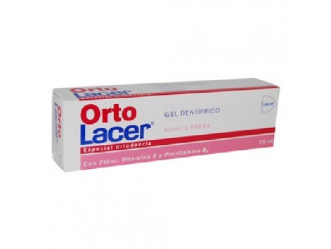 Lacer orthodontic OrtoLacer Strawberry Toothpaste Gel 75 ml Lacer orthodontic OrtoLacer Strawberry Toothpaste Gel 75 ml