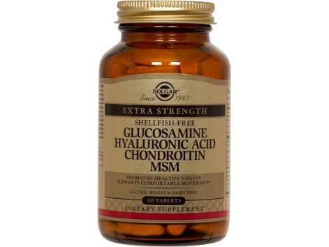 Solgar Glucosamine Hyaluronic Acid Chondroitin MSM 60 tablets Solgar Glucosamine Hyaluronic Acid Chondroitin MSM 60 tablets