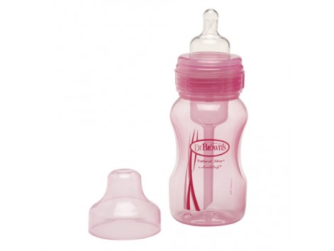 Dr Browns Wide Mouth Bottle 240 ml. Anti-Colic. Pink Dr Browns Wide Mouth Bottle 240 ml. Anti-Colic. Pink
