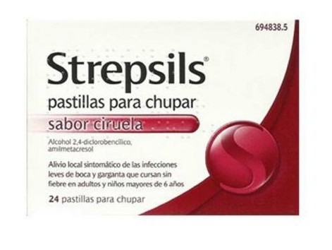 Plum Strepsils lozenges 24 Plum Strepsils lozenges 24