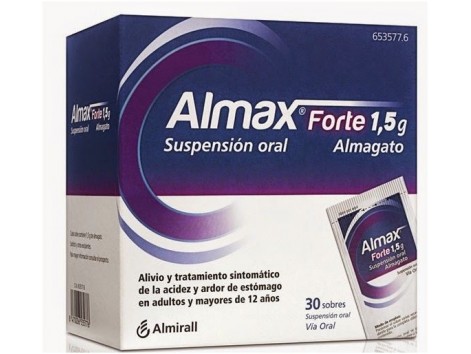 Almax Forte 1.5 grams oral suspension 24 sachets Almax Forte 1.5 grams oral suspension 24 sachets