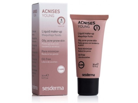 Sesderma Acnises Claire Young oily skin Makeup SPF 5 30ml. Sesderma Acnises Claire Young oily skin Makeup SPF 5 30ml.