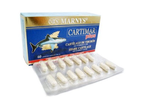 Marnys Cartimar Plus Shark Cartilage 60 capsules. Marnys Cartimar Plus Shark Cartilage 60 capsules.