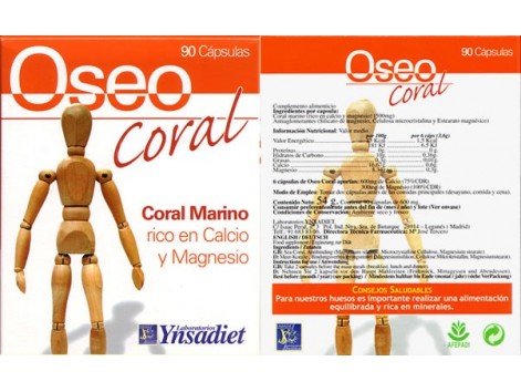 Bone Ynsadiet Coral (joints and bones) 90 capsules. Bone Ynsadiet Coral (joints and bones) 90 capsules.