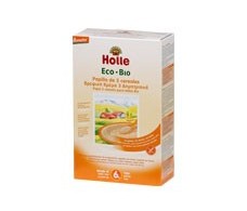 Holle Papillas de 3 Cereales Integrales Ecológicos 250g