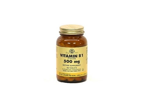 Solgar Vitamina B1 500mg. 100 comprimidos. Tiamina