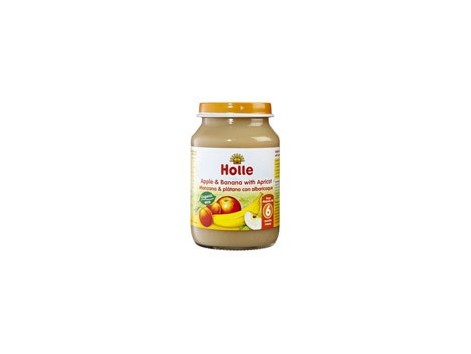 Holle potito de manzana, plátano y albaricoque 190g