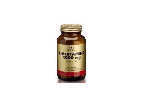 Solgar L-Glutamina 1000 mg en forma libre 60 comprimidos.