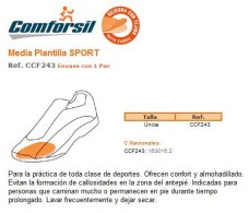 Comforsil Silicone Media Plantilla SPORT 1 par.