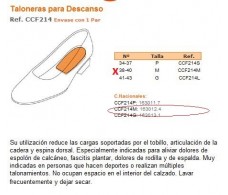 Comforsil Silicone Taloneras para Descanso 38-40.