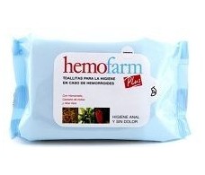 Hemofarm Plus Toalhitas para a higiene anal 20 unidades