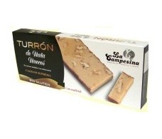 La Campesina Turron nata nueces sin gluten 200 gramos.