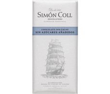 Simon Coll Chocolate 54% Cacao sin azucares 85 gramos. Velero.