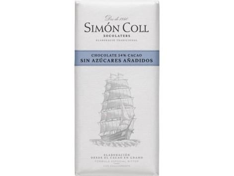 Simon Coll Chocolate 54% Cacao sin azucares 85 gramos. Velero. Simon Coll Chocolate 54% Cacao sin azucares 85 gramos. Velero.