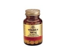 Solgar Vitamin K Natural 100mcg. 100 tablets