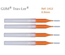 Gum Cepillo Interdental Trav-ler 1412. 0.9mm Cilindrico 4 unidad