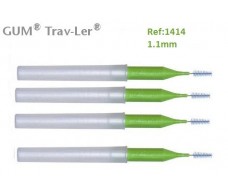 Gum Cepillo Interdental Trav-ler 1414. 1.1mm Cónico 4 unidades.