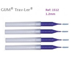 Gum Cepillo Interdental Trav-ler 1512. 1.2mm Cilíndrico 4 unidad