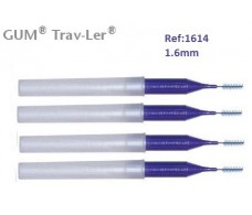 Gum Cepillo Interdental Trav-ler 1614. 1.6mm Cónico 4 unidades.