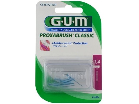 Gum Proxabrush Classic Recambio Interdental 612 Cilíndrico 8 pcs