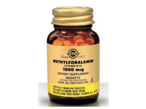 Solgar Metilcobalamina 1000 mcg 30 comprimidos.