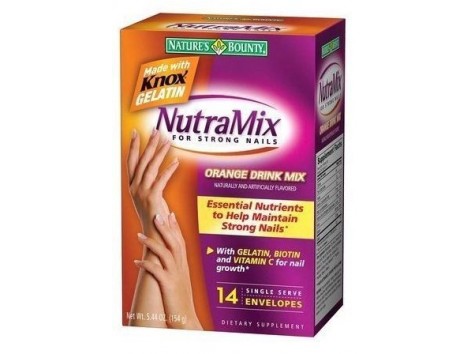 Nature's Bounty Nutramix For Strong Nails Tabs, Orange, 14 Packe