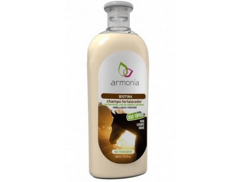 Armonia Champu Biotina fortalecedor 400 ml.