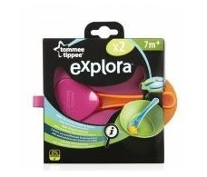 Tomme Tippee Explora Boles Easy Scoop con cuchara y tapa (7m+)