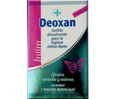 Deoxan toallitas desodorantes para higiene intima. 5u.