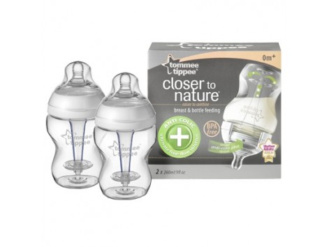 Tomme Tippee Anti colico plus 2 biberones. (0m+)