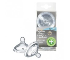 Tomme Tippee 2 Tetinas Anti Colic plus de flujo medio (3m+)