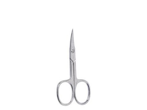 BETER. Manicure nail scissors curved, chrome, 9.3 cm