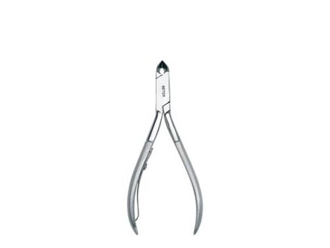 BETER. Leather manicure pliers tongue-steel, 10 cm