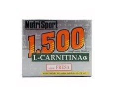 NUTRISPORT L-CARNITINA 1500MG FRESA 20 AMPOLLAS
