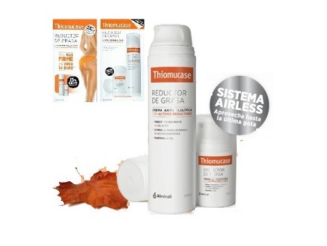 Thiomucase Reductor de Grasa Crema anticelulitica 200ml. + 50 ml