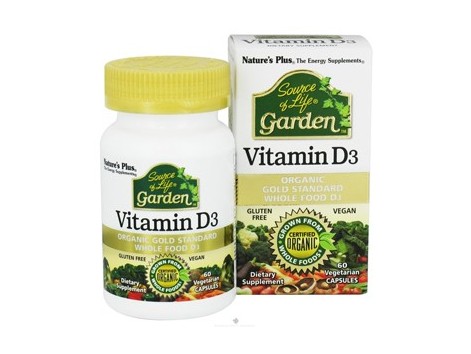 Natures Plus Source Of Life Garden Vitamina D3 60 Capsulas.