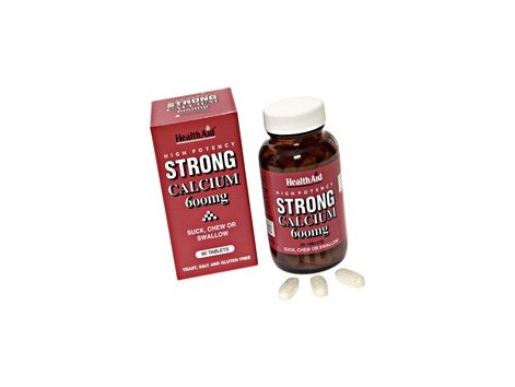 Health Aid Calcio 600mg Strong 600mg. 60 comprimidos. Health Aid