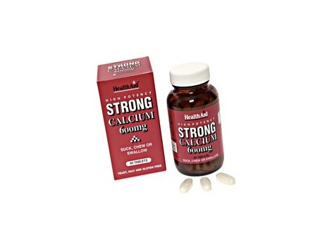 Health Aid Calcium Strong 600mg. 60 Tabletten. Health Aid