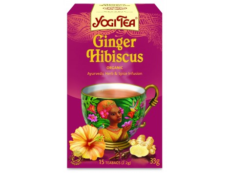 Yogi chá de hibisco Zingiber 15 unidades