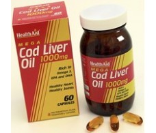Health Aid Cod Liver Oil. 60 Kapseln.  HealthAid