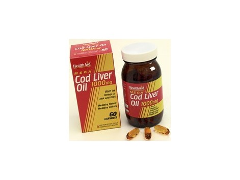 Health Aid Cod Liver Oil - Aceite de higado de bacalao 1000mg. 6