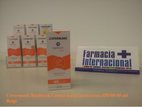 Rayblock Covermark SPF40 Creme protetor facial 50ml Bege