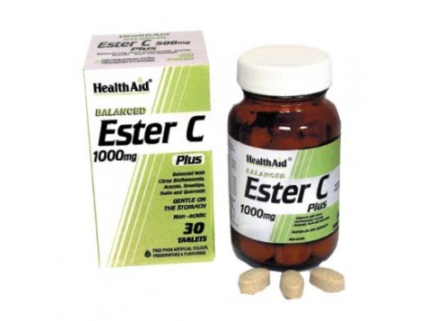 Ester C PLus 1000mg. 30 comprimidos. HealthAid