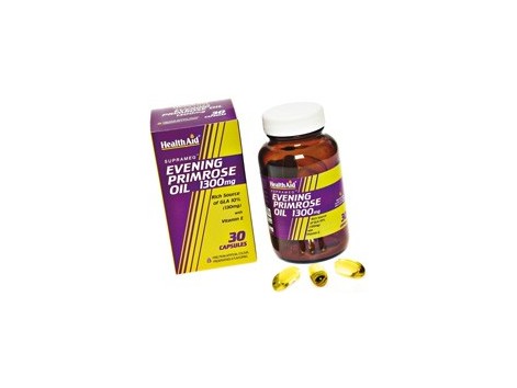 Evening Primrose Oil 1300mg. Aceite de Onagra + Vit.E 30 capsula