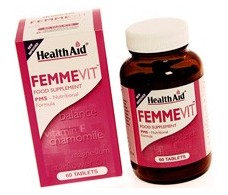 Health Aid Femme - 60 Tablets Vit PMS. (Menstruation)