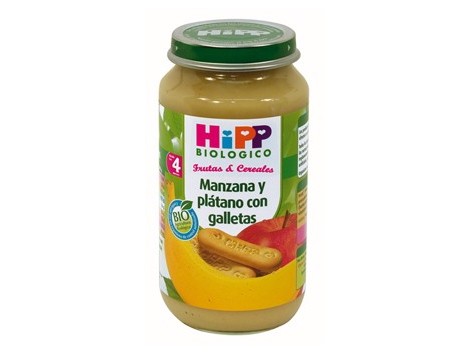 Hipp Potito Manzana y plátano con galletas bio 250gr