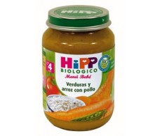 Hipp Menú Verduras y arroz con pollo 190gr